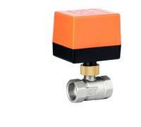 Valvola a sfera in acciaio inossidabile con filettatura elettrica AC220V DC12V-24V, attuatore for valvola solenoide dell'acqua a 2 controlli e 3 fili, DN15/20/25/32/40/50(DN20,AC220V_2-WAY)