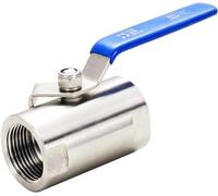 Valvola a sfera in acciaio inox BSPT 1/4" 3/8" 1/2" 3/4" 1' 1-1/4 1-1/2" 2" filettatura interna 1P connettore completo con maniglia del cambio valvole a sfera (specifiche: DN32, tensione: interamente