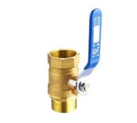 Valvola a sfera in ottone 1/2", 3/4", 1", con filo interno ed esterno, interruttore per gas naturale, rubinetto dell'acqua del rubinetto(3/4")