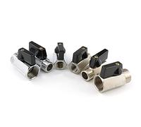 Valvola a sfera in ottone 1/8 Quot; 1/4 Citazione; 3/8 1/2 virgoletta; di intercettazione olio gas acqua mini compressore filettato BSP da maschio a femmina 1 pezzo(Female To Female,0.5 Inch)