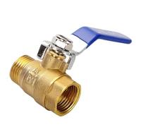 Valvola a sfera in ottone 3/4" DN20 filettatura femmina maschio tipo T giunto a gomito adattatore accoppiatore adattatore raccordi idraulici tubi(Internal external)