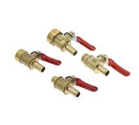 Valvola a sfera in ottone 4-12 Portagomma 1/8#39; #39; 1/2#39; #39; 1/4#39; #39; Adattatore accoppiatore for raccordo for tubo in rame con connettore filettato maschio 1 pz(8mm Hose Barb,0.25 Inch)