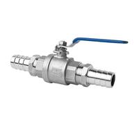 Valvola a sfera in ottone a 3 vie, 1 pz 8 mm 10 12 13 15 16 19 20 25 32 OD portagomma in acciaio inox 304 valvola a sfera di scarico bidirezionale for acqua(12MM)