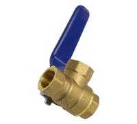 Valvola a sfera in ottone a 3 vie per acqua olio gas, foro con filettatura interna, struttura fissa, pressione nominale 1 6MPa, per molte applicazioni (tipo DN10 T)