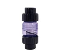 Valvola a sfera in ottone a 3 vie, Valvola di non ritorno unidirezionale, ID 25 mm 32 ritegno trasparente Connettore for tubo 'acqua in PVC Giunto for del serbatoio 'acquario 1 pz(Grey 32mm)