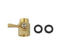 Valvola a sfera in ottone da 3/4" per connettore per tubo da giardino, design completo con connettore maschio a vite per controllo del flusso d'acqua resistente alle perdite