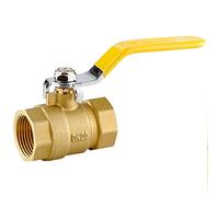 Valvola a sfera in ottone DN8 DN15 DN20 DN25 DN40 DN50 Maniglia a leva rivestita in plastica di controllo del flusso in con filettatura femmina/maschio da 1/4 pollici(DN15)