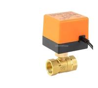 Valvola a sfera in ottone, elettrovalvola a 2 vie e 3 fili, con attuatore, 1 pezzo(DN20,24V)