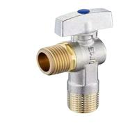 Valvola A Sfera In Ottone For Ingresso Acqua Calda E Fredda G1/2" Valvola Di Arresto For Lavello Da Cucina For Bagno Collegamento WC Regolatore Di Pressione acqua(Blu)