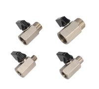 Valvola A Sfera In Ottone Mini Filettata Da 1/8" 1/4" 3/8" 1/2" BSP Maschio-femmina Valvole For Compressore D'aria Acqua Gas Olio Valvola Di Intercettazione(1/2")