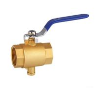 Valvola a sfera in ottone resistente del termometro DN20 con funzionamento manuale e misurazione accurata della temperatura per il riscaldamento e per i sistemi idrici