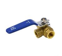 Valvola a sfera in ottone resistente tripla resistente con foro L/t Iso pesante, leva manuale, 228, filettatura interna, alta fissa, struttura a sfera di pressione da 16 mpa compatibile (tipo DN8 T)