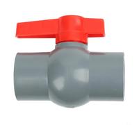 Valvola a sfera in PVC con interfaccia scorrevole per chiusura della linea dell'acqua e gestione del flusso direzionale nei sistemi di tubazioni (40 mm)