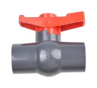 Valvola a sfera in PVC con presa scorrevole di ingresso e uscita per sistemi di distribuzione dell'acqua nelle dimensioni standard del tubo 20 25 32 40 50 mm (25 mm)