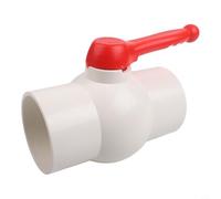 Valvola a sfera in PVC per segmentazione del flusso d'acqua in multi serbatoio, per composizioni di acquari domestici e anelli idraulici condivisi (110pvc-4")