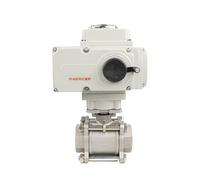 Valvola a sfera in tre pezzi, Filettature interne Controllo Apri/chiudi Con interruttori ausiliari(DN25,Switch)