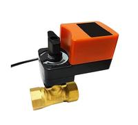 Valvola a sfera, La valvola motorizzata elettrica da 2", tipo ON/OFF, DN50 con comando manuale può aprire qualsiasi angolazione for miscelare l'acqua,Risparmio di Tempo