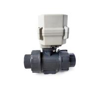 Valvola a sfera, La Valvola Motorizzata True Union DN25 UPVC DC12V, 'acqua ADC24V Può Essere Utilizzata For L'approvvigionamento Idrico A Piscina(Glue,DC24V_CR303)