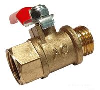 Valvola a sfera manuale in rame con finitura cromata per pompa a stantuffo ad alta pressione Sistema di irrigazione agricolo Colore giallo Dimensione A (A)