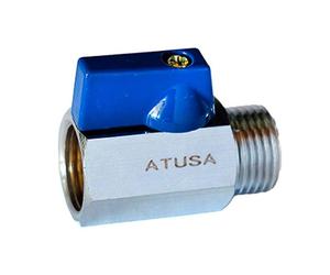 Valvola a sfera mini Atusa M/F 3/8 in ottone blu VS101202