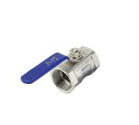 Valvola a sfera monoblocco 1/2" 3/4" 1" 1-1/4" 1-1/2" 2" Valvola di commutazione acqua monoblocco in acciaio inossidabile 304 con filettatura interna(1-1/2")
