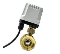 Valvola a sfera motorizzata 1/2 3/4 1 2 pollici 3 fili 2 comandi valvola a sfera elettrica in ottone motore in metallo grande coppia 1 pezzi(1-1/4",12VDC_CR02)