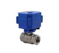 Valvola a sfera motorizzata a 2 vie da 1/2 "3/4" 2 vie 220V AC/DC 9-24V Valvola a sfera elettrica in acciaio inossidabile Attuatore elettrico a 2 fili 1 pezzo (1/2", 24VDC, CR02)