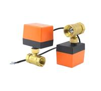 Valvola A Sfera Motorizzata A 2 Vie E 3 Fili In Ottone Da 1/2" 3/4" 1" DN15/DN20/DN25 Elettrovalvola A Solenoide Elettrica A Due Fili E Due Controlli 220 V CA 12 V CC(DN40,DC12V)