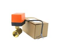 Valvola a sfera motorizzata a 2 vie in ottone da 1/2" 3/4" 1" DN15/DN20/DN25 a tre fili a due comandi elettrovalvola 220V AC 12V DC (1", 220VAC_3 Wire - 2 punti)