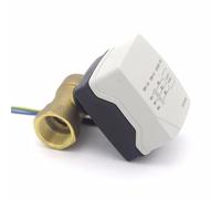 Valvola a sfera motorizzata ad acqua elettrica motorizzata di piccole dimensioni a 2 vie con valvola a elettricità calda, supporto for l'azione in ottone personalizzato