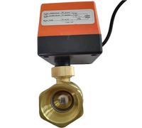 Valvola a sfera motorizzata con attuatore da 1/2" 3/4" 1" 2" 220V 110V 24V 12V Valvola a sfera elettrica a 2 vie e 3 fili a 2 controlli, valvola di intercettazione(DN32,24VDC_2 WAY)