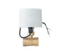 Valvola a sfera motorizzata da 1/2" 3/4" 1" 2" 3 fili 2 controlli AC24V AC220V DC12V DC24V Valvola a sfera elettrica in ottone Motore in metallo a coppia elevata(0.5 Inch)