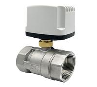 Valvola a sfera motorizzata da 1/2" 3/4" 1" 2" in acciaio inox DN15 DN20 DN25 DN50 IP65 Valvole a sfera elettriche impermeabili AC/DC 220V 24V 12V(1",24VDC_CR03)