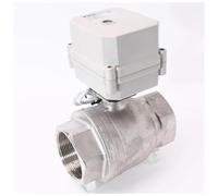 Valvola a sfera motorizzata DN50 con attuazione elettrica da 2 pollici e 50 mm in acciaio inossidabile a 2 vie