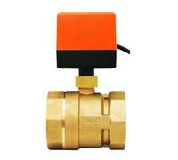 Valvola a sfera motorizzata elettrica in ottone AC220V a 2 vie a 3 fili 1,6 Mpa con attuatore per acqua, gas, olio (220 V CA)