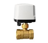 Valvola a sfera motorizzata impermeabile IP65 220V 12V 24V 3 fili 2 controllo valvola a sfera in ottone grande Tq motore in metallo(DN25,24VDC)
