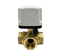 Valvola a sfera motorizzata impermeabile IP65 a 3 vie da 1-1/4" 220 V, 12 V, 24 V, 3 fili, 2 controlli, tipo T/L(T TYPE-220VAC)