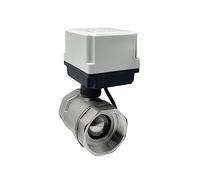 Valvola a sfera motorizzata in acciaio inossidabile da 1-1/2 '' DN40 220V 12V 24V Valvola a sfera elettrica con controllo a 2 punti a 3 fili(220VAC)