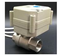 Valvola a sfera motorizzata in acciaio inossidabile da 1/2'' DC12V/24V con comando manuale e indicatore, 2 vie, DN15, gru elettrica(DC12-CR501)