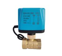 Valvola a sfera motorizzata in ottone, 2 fili, reset di spegnimento, 8 N·m, coppia elevata, 220 V CA/CC, elettrovalvola alternativa elettrica(220VAC-NORMALLY CLOSED,1 Inch)