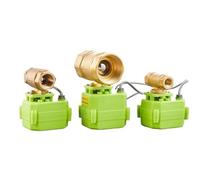 Valvola a sfera motorizzata in ottone con azionamento acqua elettrica AC/DC 12V 24V 220V 1Pc(1/2", DC12V_XY-03K)