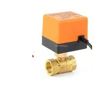 Valvola a sfera motorizzata in ottone con filettatura, 2 vie, 3 fili, CC 12V, elettrovalvola for acqua con attuatore, 1 pz.(DN40,12V)