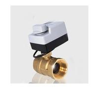 Valvola a sfera motorizzata in ottone DN15 DN20 DN25 DN32 DN40 Attuatore elettrico a due controlli a 3 fili AC220V 3 vie/2 vie con interruttore manuale(220v-3 Way,DN15)