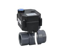 Valvola a sfera motorizzata in plastica UPVC da 1/2 "3/4" 1 "con interruttore manuale DC9v DC12v DC24v IP65 Valvole a sfera elettriche impermeabili, famiglia, impresa, produzione(DN25,DC12V_CR01)