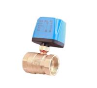 Valvola a sfera motorizzata normalmente chiusa/aperta da 1/2" 3/4" 1" 220V 12V 24V Valvola a sfera elettrica in ottone a 2 fili Sostituisce l'elettrovalvola(12VDC-CLOSED,DN25)