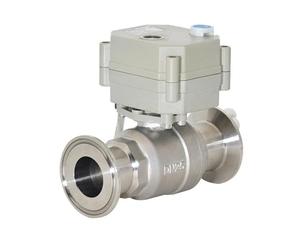 Valvola a sfera motorizzata sanitaria DN10/DN25 in due parti, acciaio inossidabile, 2 vie, attuatore elettrico 2/3 fili, 1 pezzo(DN25,AC110V_CR201)
