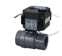 Valvola a sfera motorizzata UPVC da 1/2 3/4 1 pollice con interruttore manuale DC9v DC12v DC24v 1 pz(DN20,9VDC_CR03)