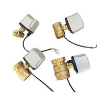 valvola a sfera motorizzata, Valvola a sfera motorizzata in ottone IP65 impermeabile 3 fili 2 comandi 1 comando 12V 24V 220V(220vac-cr02,1.25 Inch)