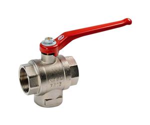 Valvola a sfera ottone 3 vie 1" 1/4 T - 1 PZ Osculati - 17.229.24 - 1722924