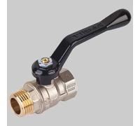 VALVOLA A SFERA PASSAGGIO STANDARD M-F LEVA ALLUMINIO - 1""1/2 PN 25